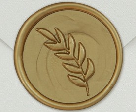 33003-16 - Siegel Rund OLIVENZWEIG - Gold